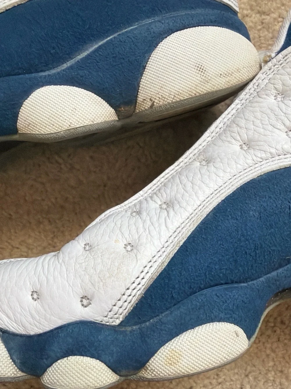 Nike Air Jordan 13 Retro Men’s White/Blue Basketball Shoes
